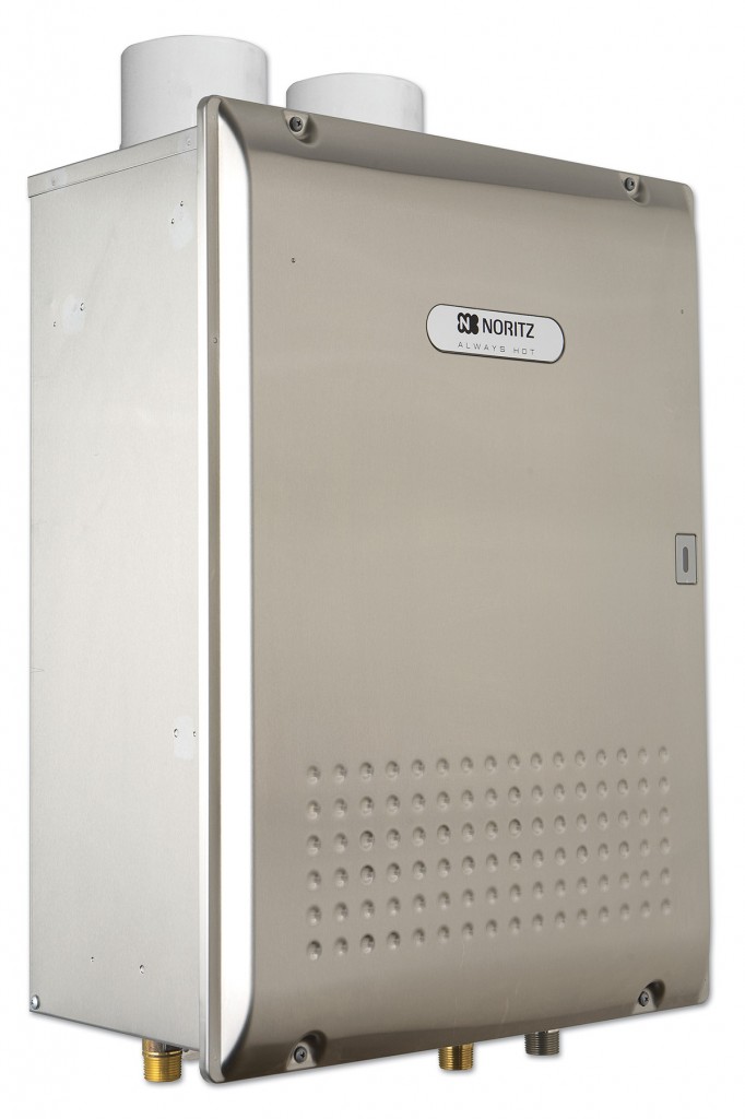 Noritz tankless water heater offers extensive input range, high